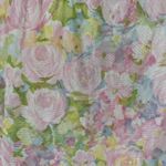 Vintage Sanmark Pink Floral Full Length Nylon Nightgown Granny Womens Size Small Photo 3