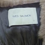Gray Yves Salomon Rex rabbit balloon sleeve fur coat Size 36 Photo 3