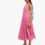 Free People NWOT Somewhere Sunny Halter Midi Dress Small, ISLAND FLOWER Small Photo 3