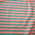 Striped Pink and Green Sweatshirt with Neon Accents Size Medium Photo 1
