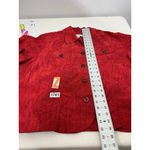 Coldwater Creek Womans  Red Textured Embroidered Blouse - Jacket 2 Xl Photo 6