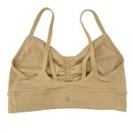 Lululemon  Nulu Front-Gather Yoga Bra Light Support B/C Cup Prosecco Beige Size 8 Photo 3