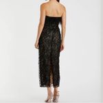 Mac Duggal  68140 Womens Black Embellished Feather Strapless Column Dress Photo 4