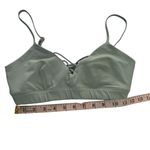 Alo Yoga Alo Interlace Strappy Sage Green Sports Bra X-Small XS‎ Yoga Athletic Athleisure Photo 3