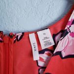 Anthropologie Lewit Red Poppy Floral Collage Silk‎ Dress Photo 8