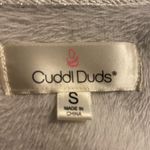 Cuddl Duds  Charcoal Gray and Cream Zip-Up Jacket Photo 5