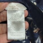 secret treasures  Floral Satin Robe - Navy and Gold 2XL Photo 5