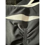 Athleta  Black Athletic Tennis Dress XLT Racerback Built-in Bra White Trim Photo 4