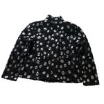 Damee Mest Floral Rosette Sequins 2pc Jacket Blouse Black Silver Size 1XL Formal Photo 6