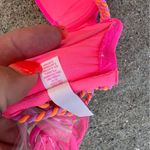 Victoria's Secret Victoria’s Secret 32A Orange Fuchsia Twist Strap Hot Pink Bandeau Bikini Top Photo 3