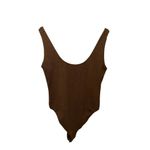 Vince  Women's Low Back Bodysuit in Cottonwood Size Medium Top Photo 1