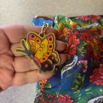 Ed Hardy  Butterfly Floral Y2k Preppy Streetwear Colorful Pockets Shoulder Bag M Photo 4