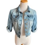 Highway Jeans Womens  Stonewash Cropped Denim Jean Jacket - Sz M Photo 1