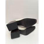 Blondo Boots Salome Ivory Leather Waterproof Block Heel Ankle Booties Size 6.5 Photo 8