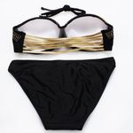 New. Black and Gold swimsuit sexy push Photo 2
