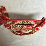 Vera Bradley Folkloric Lizzy Saddle Bag Crossbody Bag Travel Pink Yellow Retro Photo 6