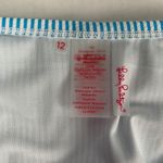 Lilly Pulitzer  Cumulus Blue Seersucker Stripe Bikini Bottom Swim Size 12 NWT Photo 4