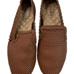 Birdies The Starling Cognac Woven Leather Loafer Flats Women's Size 9.5 Photo 0