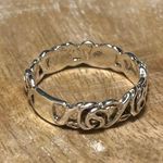Sterling Silver Rose 925  Band Ring Photo 2