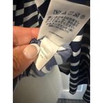 Lands' End  Women's Striped Long Sleeve Boat‎ Neck Top, Navy White, Casual Photo 3