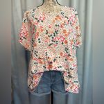 SheIn  Comfylo Plus Size Women’s Loose Short Sleeve Floral Blouse Photo 3