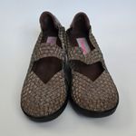 Bare Traps Ursala Bronze Metallic Woven Mary Jane Wedge Heels Shoes Size 7½ Photo 5