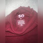 SO  Deep Red Knit Fabric Photo 2