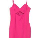 Socialite  x Nordstrom | NWT | Small | Cutout Bodycon Mini Dress in Pink Peacock Photo 1