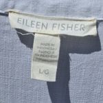Eileen Fisher  Drapey Tencel Collared Shirt White L Photo 5