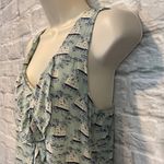 Anthropologie Vintage Size S Postella Nautical Boat Themed Mini Silk Tank Dress Photo 4