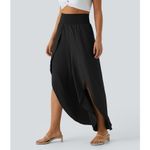 Halara  NWT Breezeful Black High Waisted Palazzo Wide Leg Quick Dry Pants Size XL Photo 3