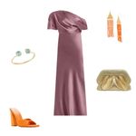 NWT Amsale Draped Satin One Shoulder Dress Mauve, Size 2 New w/Tag Pink Photo 9