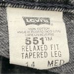 Levi's Vintage 90s Shorts Cut-Off Faded Black 551 Summer Beach Distressed Frayed Photo 2