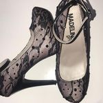 Madden Girl BLACK LACE EMBELLISHED PLATFORM HEELS Photo 0