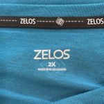 Zelos Fitted Blue Blouse with Long Sleeves Photo 1