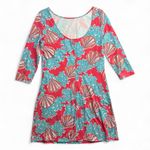 Lilly Pulitzer Topanga Dress Medium – Watermelon Coralina Floral Print Photo 2