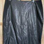 Chico's NWT Chico’s Women’s Faux Leather Mini Skirt. Photo 0