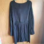 Boohoo Dress NWT Plus 16 1X Black Lacy Gauze Beach NEW Boho Long Sleeve Lace Photo 3