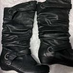 Bare traps black slouchy knee high boots size 7.5 Photo 0