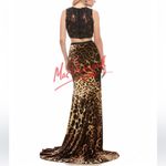 Mac Duggal  Leopard Print Prom Formal Beaded Animal SKIRT ONLY!‎ Two piece 0313 Photo 10