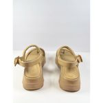 Vince  Sandals Beige Santa Cruz Leather Slingback Strappy Platform Chunky US 9.5M Photo 5