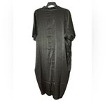 SONCY Black Satin Knotted Front Dress with Choker, Size undefined Photo 5