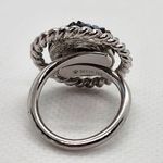 Vintage Sarah Coventry Northern Lights Silver & Iridescent Ring (4.5) Blue Photo 4