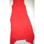 Natori New Sleeveless Maxi Night Gown Dress Embroidered Womens XS Red Orange Photo 9
