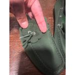 Sam & Libby  Preppy Green Suede Casual Moccasins  Loafers 8 Photo 12