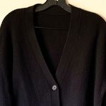Jenni Kayne  Cocoon Cardigan Oversized Cashmere Black Small GUC Photo 4