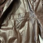 City Streets Women's Vintage City Steets Brown Button Up Leather Jacket Size 14 Photo 11