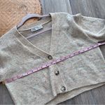 ZARA  sequin flowers cardigan sweater women’s size S‎ Photo 6