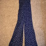 Francesca's Blue Polka Dot Romper Photo 0
