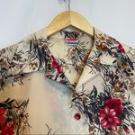 Vintage 70s Floral Short Sleeve Blouse Button Photo 10